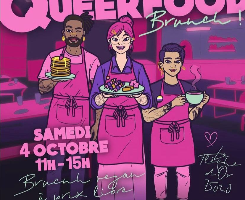 🌈 QUEERFOOD Brunch ! × La Flèche d’Or 🍽🔥💛