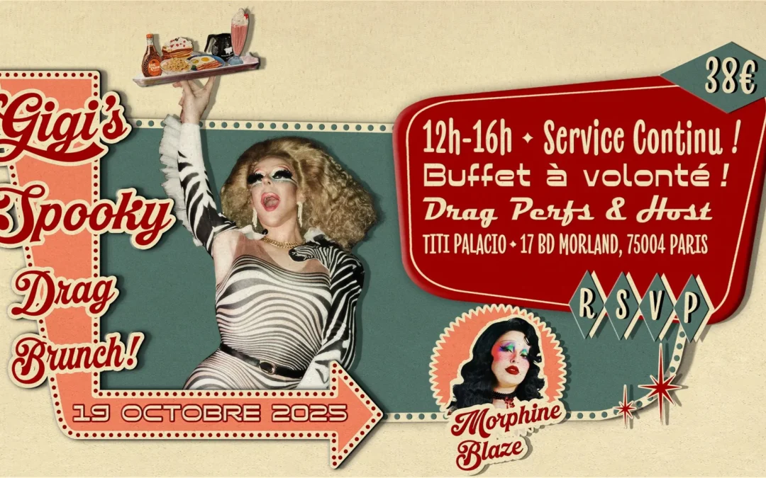 Gigi’s Spooky Drag Brunch au Titi Palacio avec Morphine Blaze!