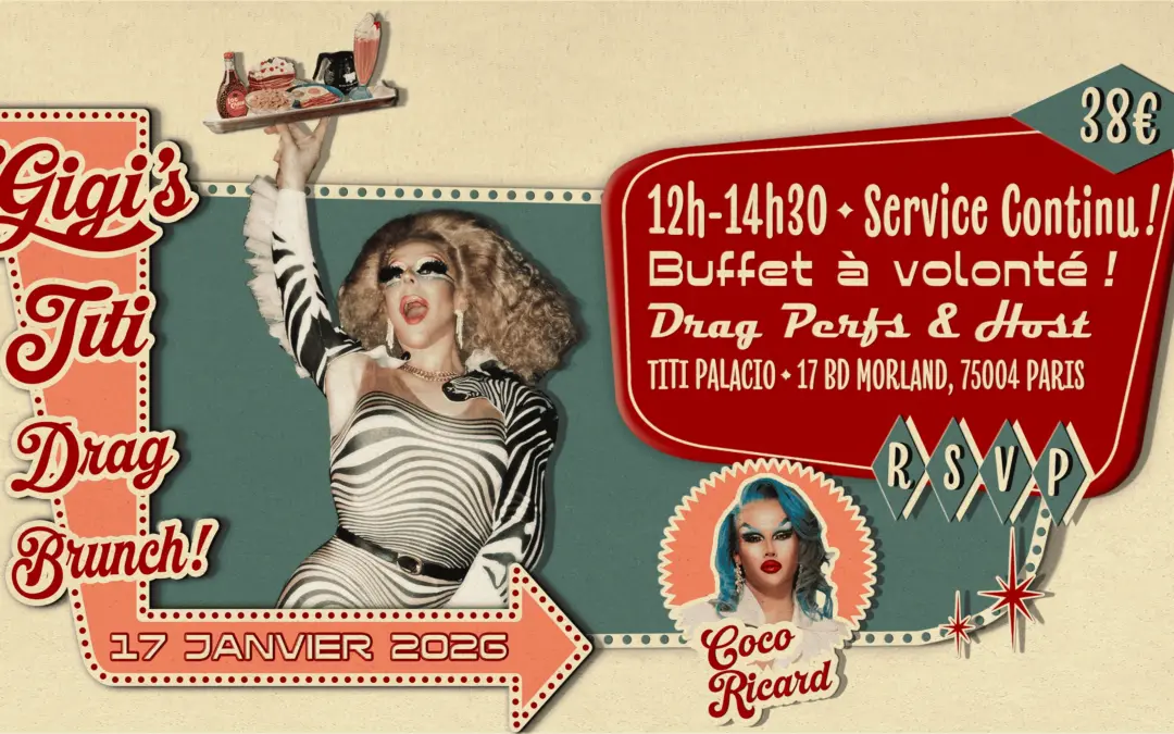 Gigi’s Titi Drag Brunch! au Titi Palacio, avec Coco Ricard