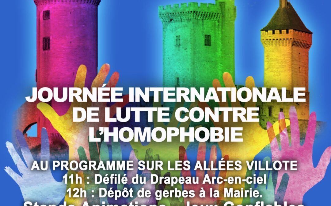 Journée internationale contre l’homophobie, la transphobie et la biphobie à Foix