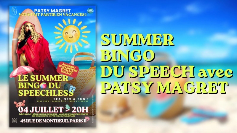 LE SUMMER BINGO DU SPEECHLESS (A gagner de quoi remplir son sac de plage!)